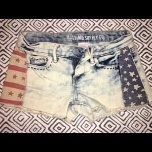 Mossimo Supply Co American Flag shorts